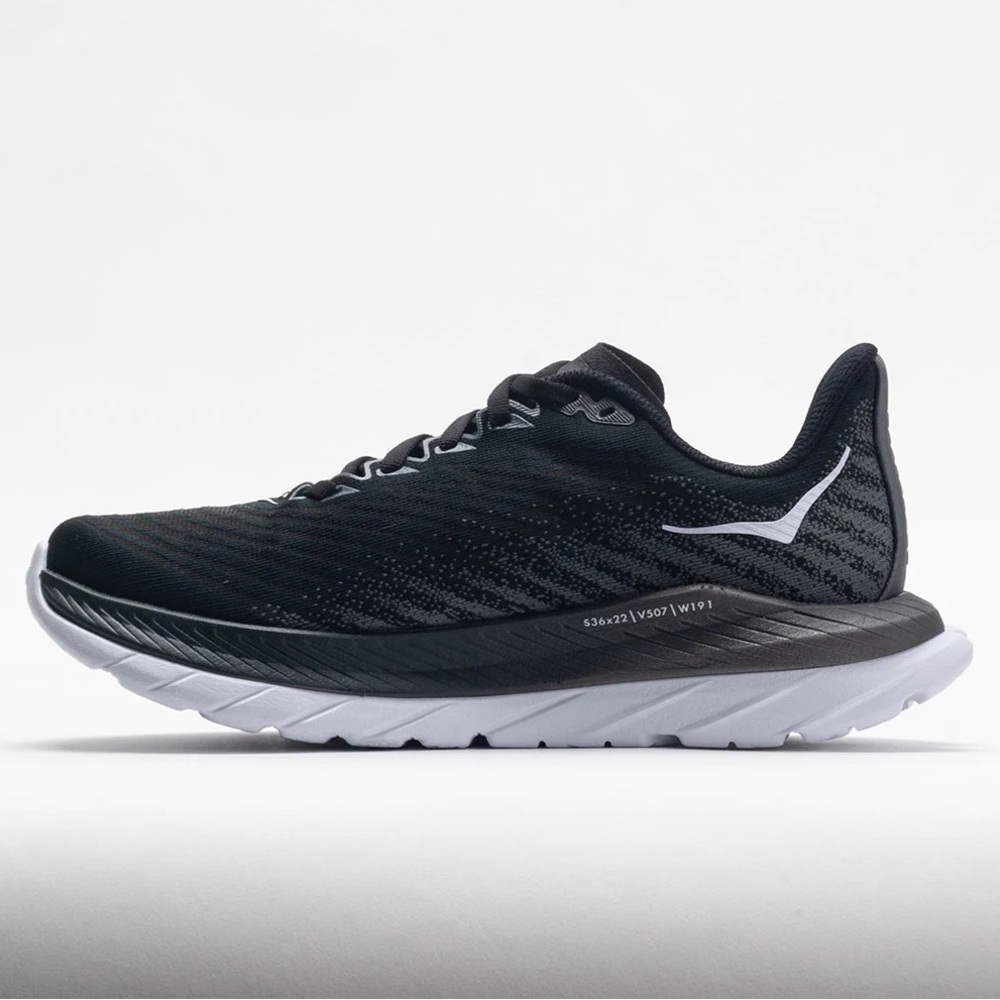 NWT Hoka Mach 5 Running Shoes in Black / White / Castlerock , Hoka One One - Picture 4 of 13